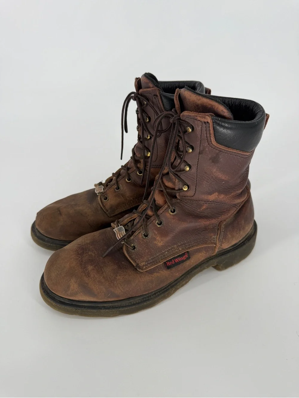 Red Wing Shoes Lace Up Work Boots Size 10